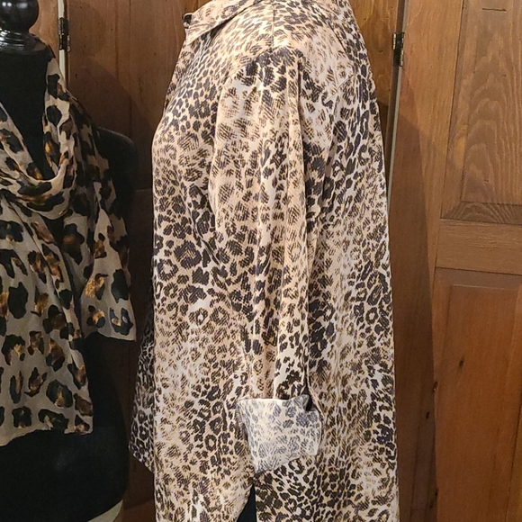 Westbound blouse leopard print size large - Picture 3 of 10